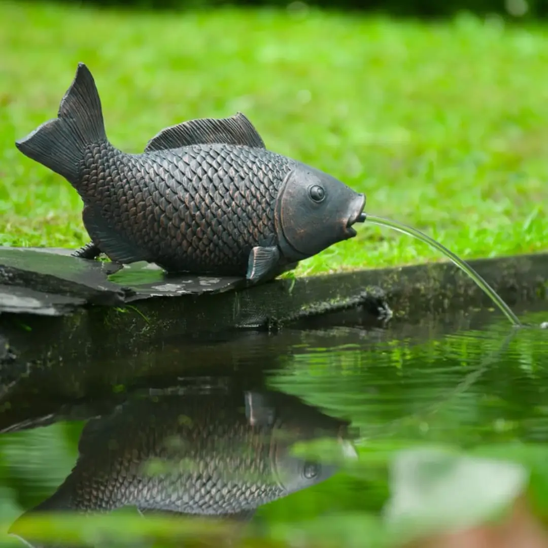 Ubbink Vis XL Spuitfiguur Waterornament - Brons
