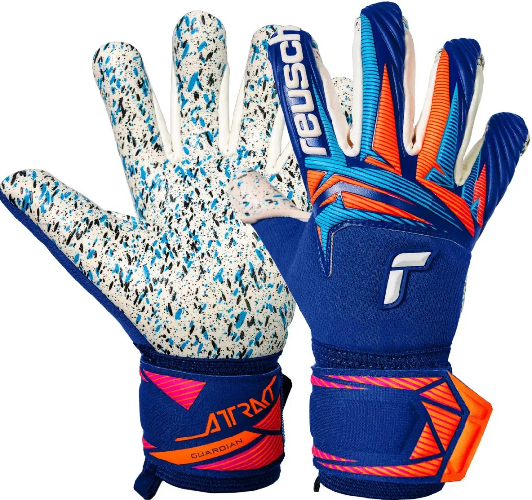 Reusch Attrakt Fusion Guardian Junior Sharp Blue Keepershandschoenen Kinderen