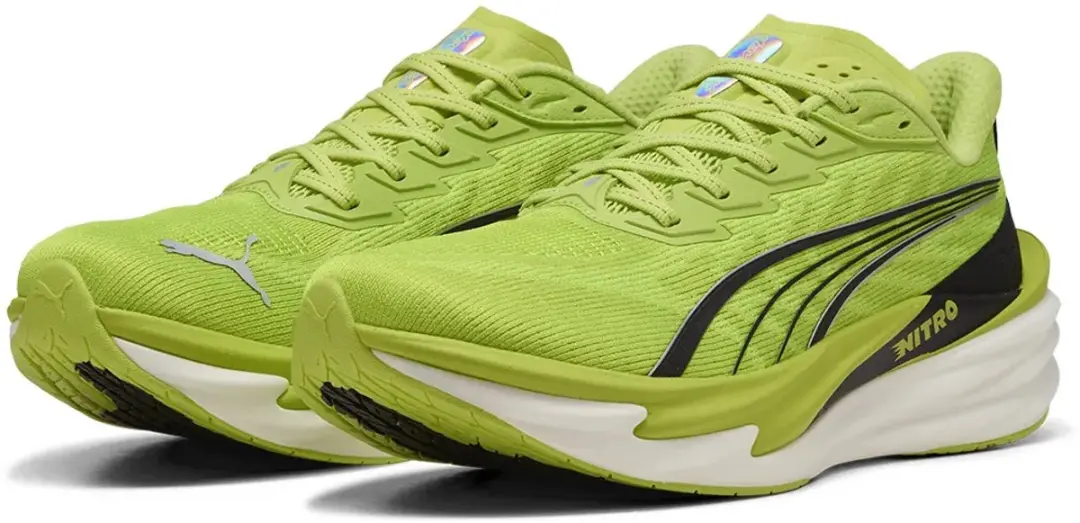 PUMA Deviate Nitro 4 Hardloopschoenen 312123 - 41 - Sunny Lime - afbeelding 3 van 6