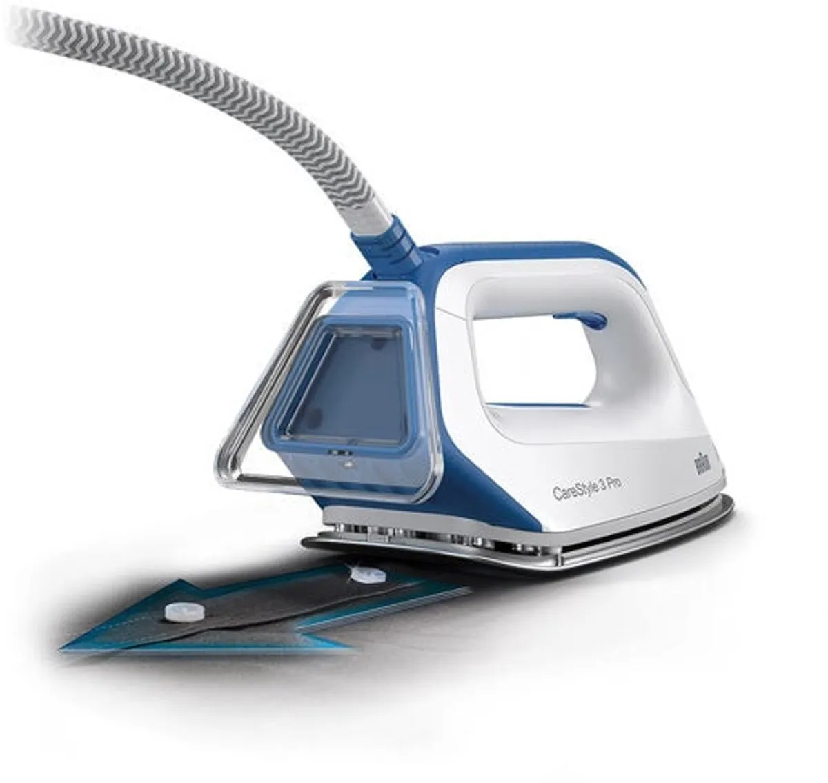 Braun CareStyle 3 IS 3157 BL Stoomstrijkijzer 2400W - 2L Blauw/Wit
