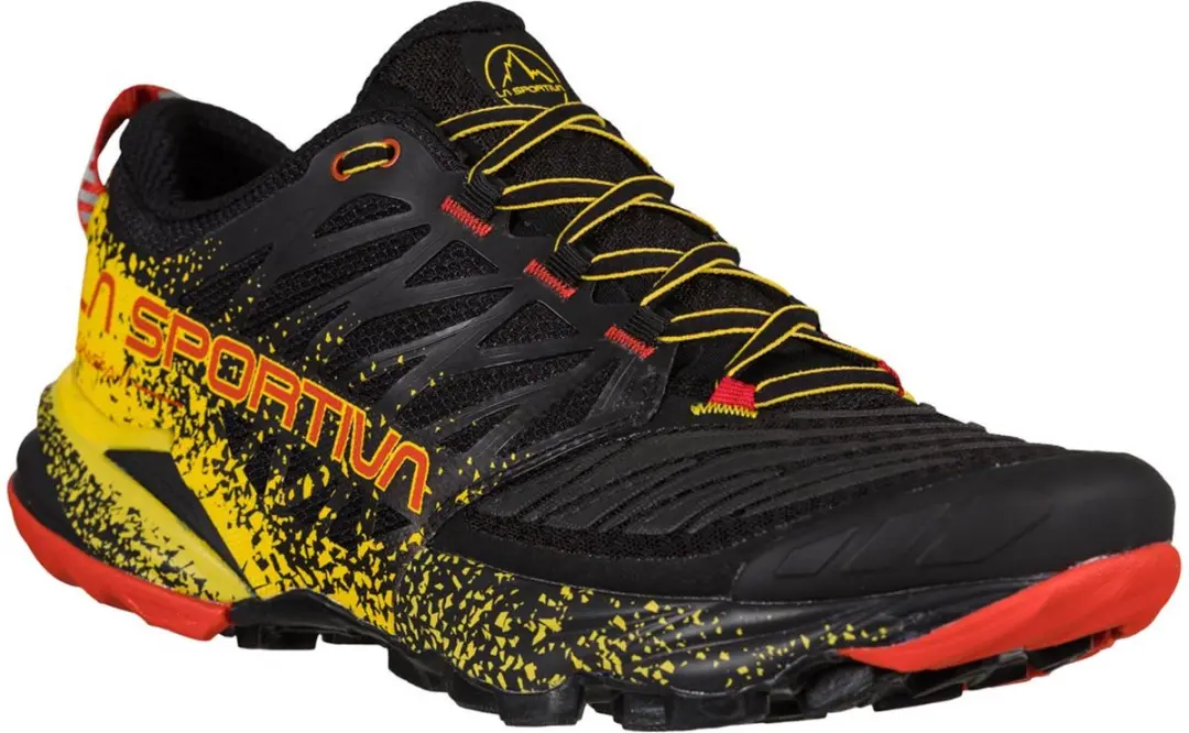 La Sportiva Akasha II Trailrunningschoenen Heren - 45 - Black/Yellow