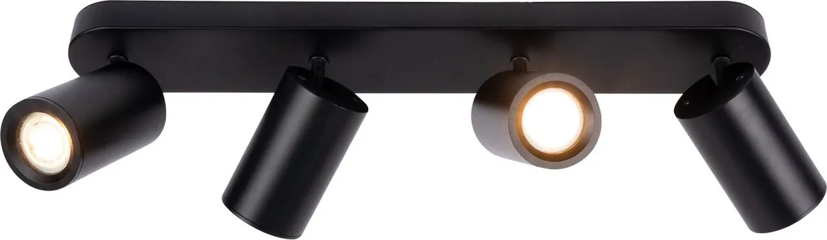 LEDVION LED Plafondspot 4x5W 6500K Zwart