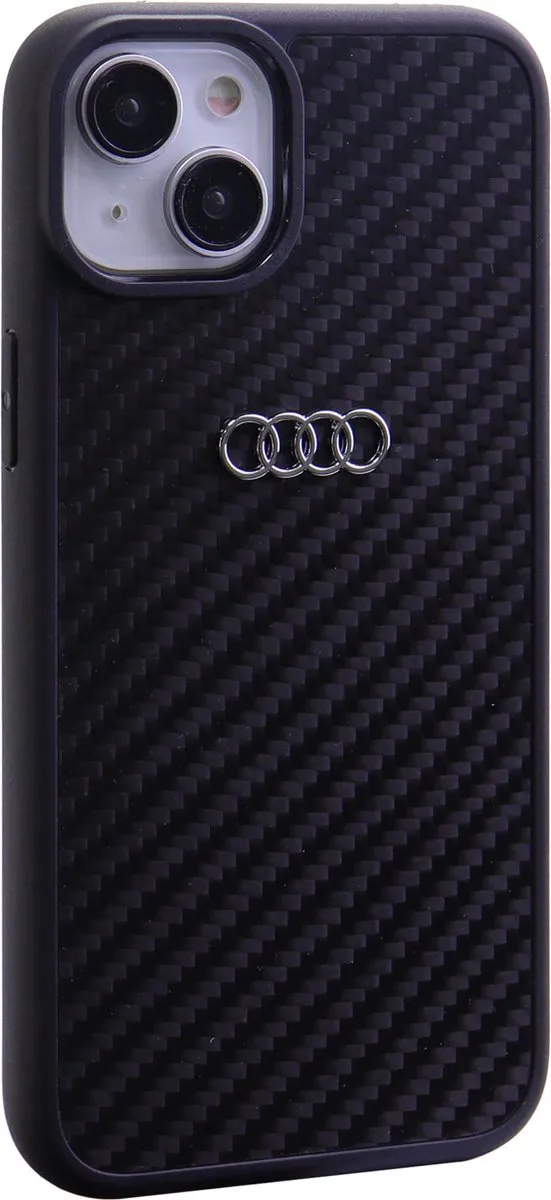 Audi iPhone 15 Plus Hardcase - Zwart