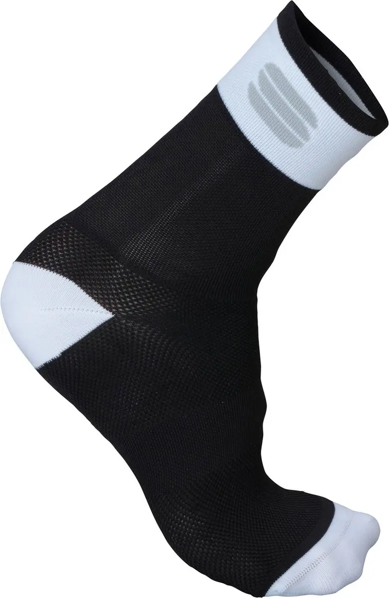 Sportful Fietssokken zomer Heren Zwart Wit / SF Bodyfit Pro 12 Sock-Black/White