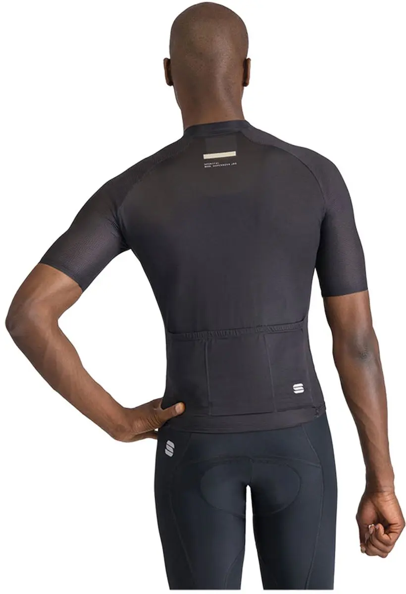 Sportful Supernova Wielertrui - Korte mouw L - Zwart