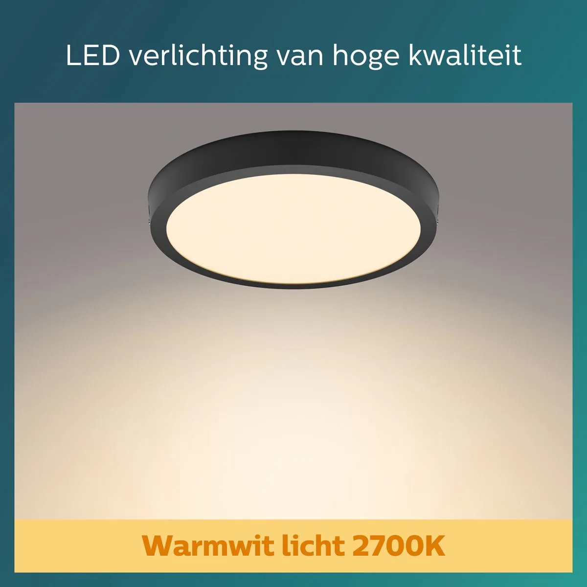 Philips Magneos Plafondlamp - Zwart - Ø28,6cm