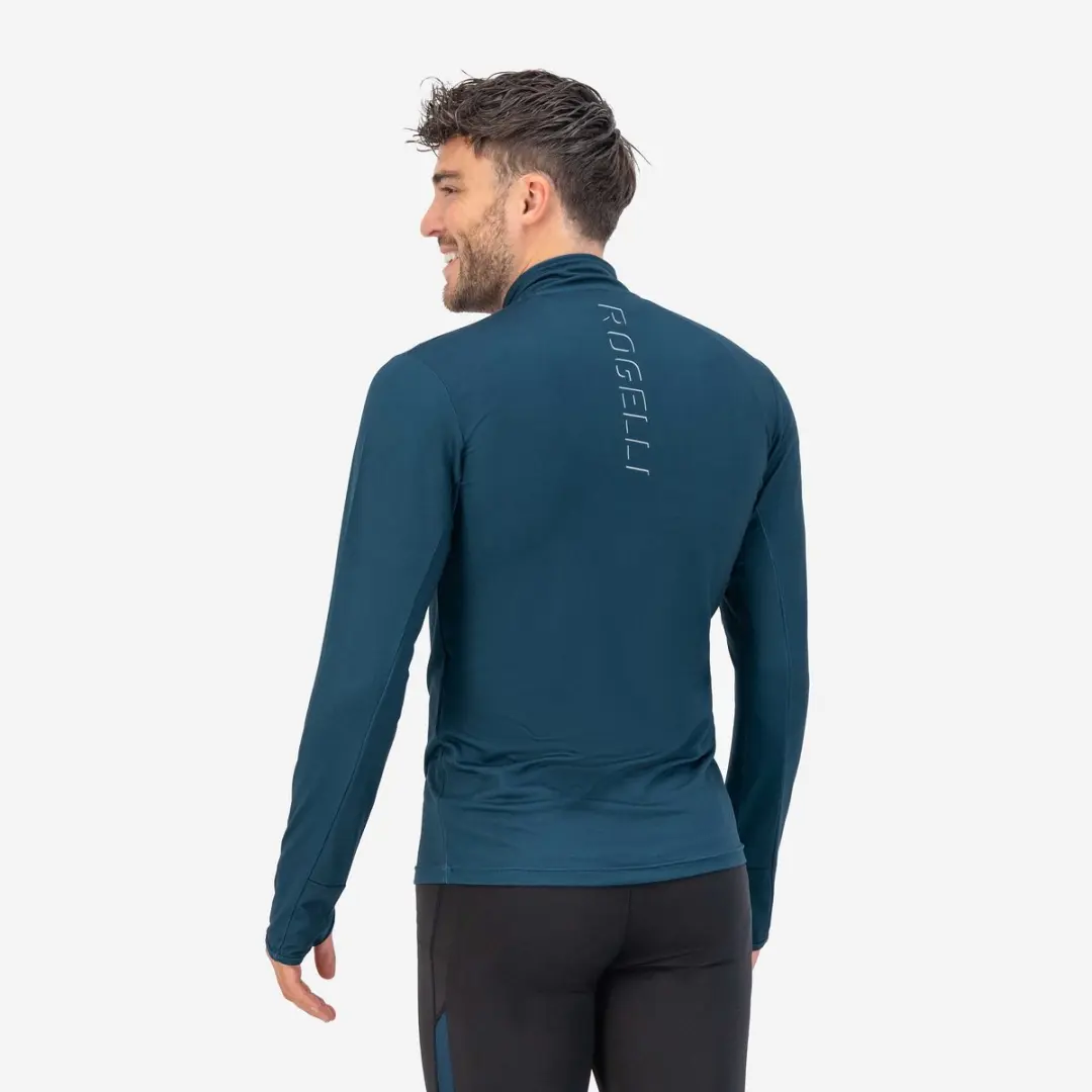 Rogelli Core Heren Hardloopshirt Lange Mouw XXL - Blauw - afbeelding 3 van 6
