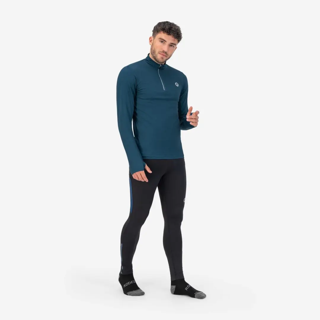 Rogelli Core Heren Hardloopshirt Lange Mouw XXL - Blauw - afbeelding 4 van 6