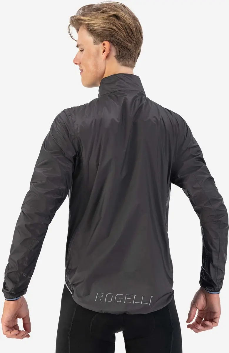 Rogelli Essential Heren Regenjas - Zwart L - afbeelding 4 van 6