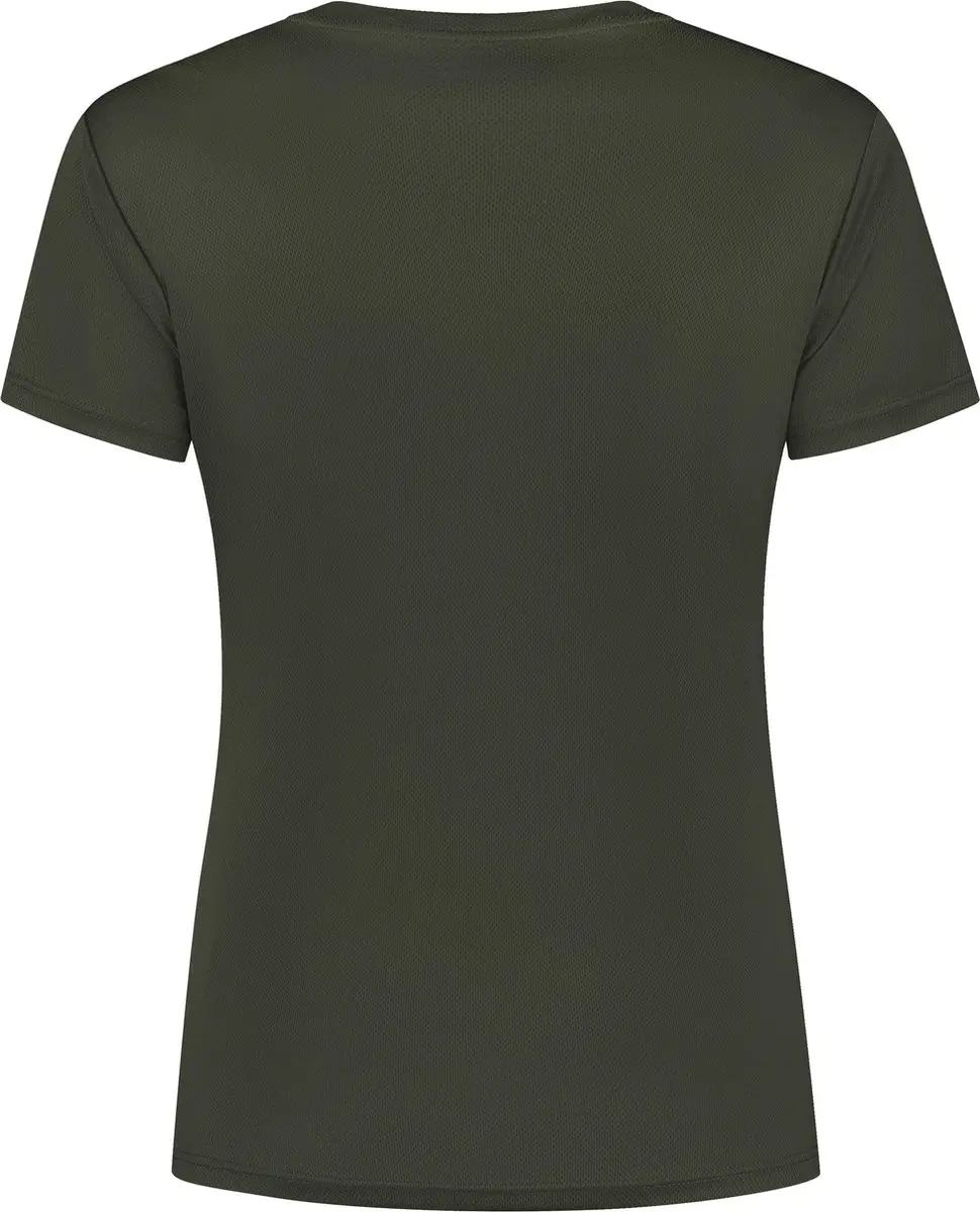 Rogelli Promo Dames Hardloopshirt M - Legergroen - afbeelding 3 van 6
