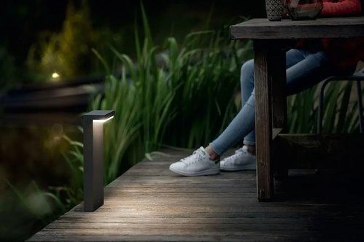 Philips LED Bustan Sokkellamp Antraciet - 2x4.5W - afbeelding 6 van 6