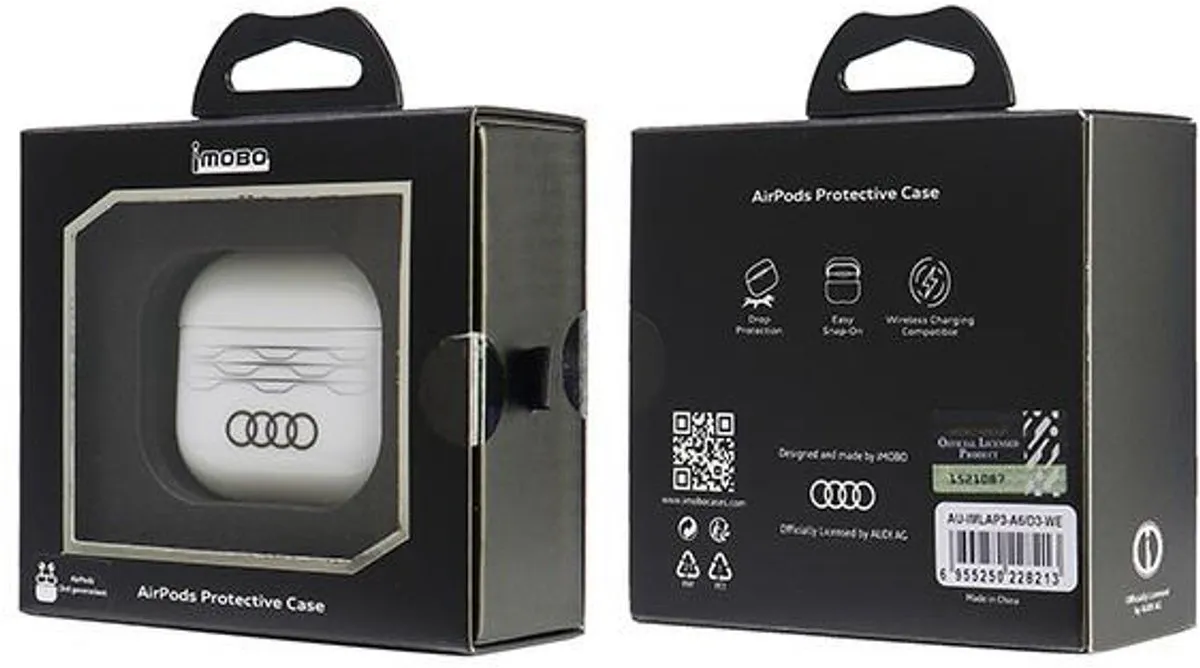 Audi IML Geometrisch Patroon AirPods 3 Hoesje - Transparent - afbeelding 6 van 6