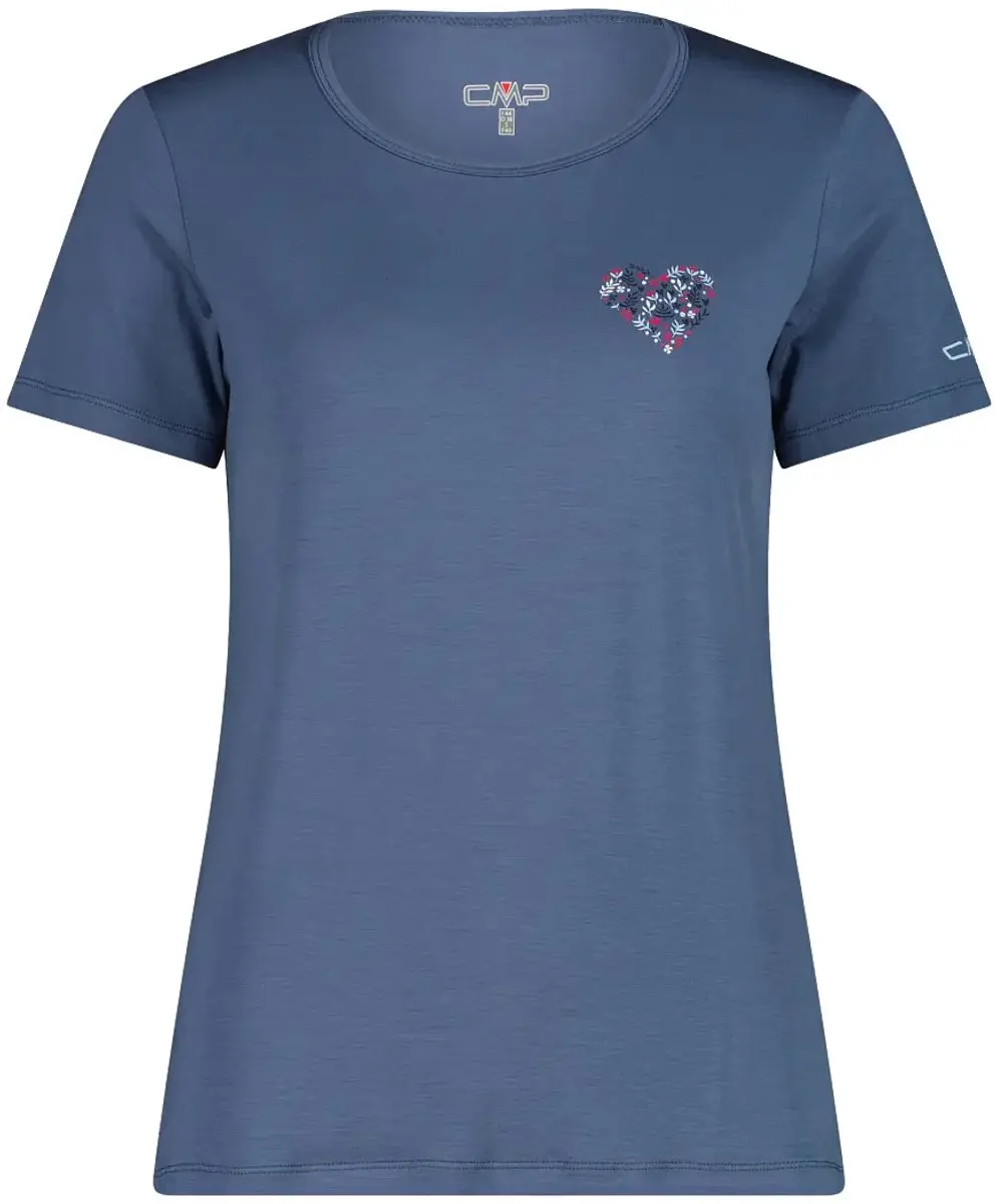 CMP Bloemdruk Damesshirt 31T8476 - L - Hemelsblauw - afbeelding 3 van 6