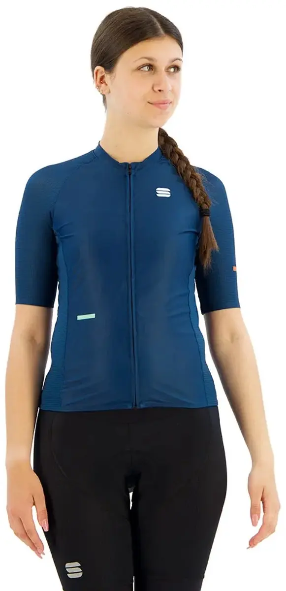 Sportful Supernova Korte Mouw Wielertrui Blauw S Vrouw