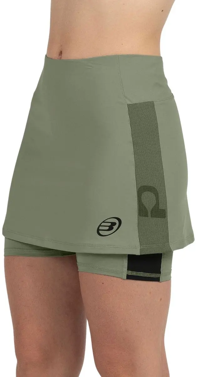 Bullpadel Skirt Portoa - L - Kakikleur - afbeelding 3 van 6