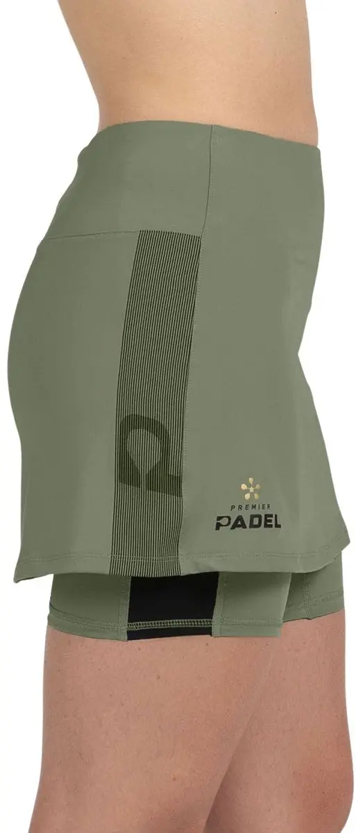 Bullpadel Skirt Portoa - L - Kakikleur - afbeelding 4 van 6