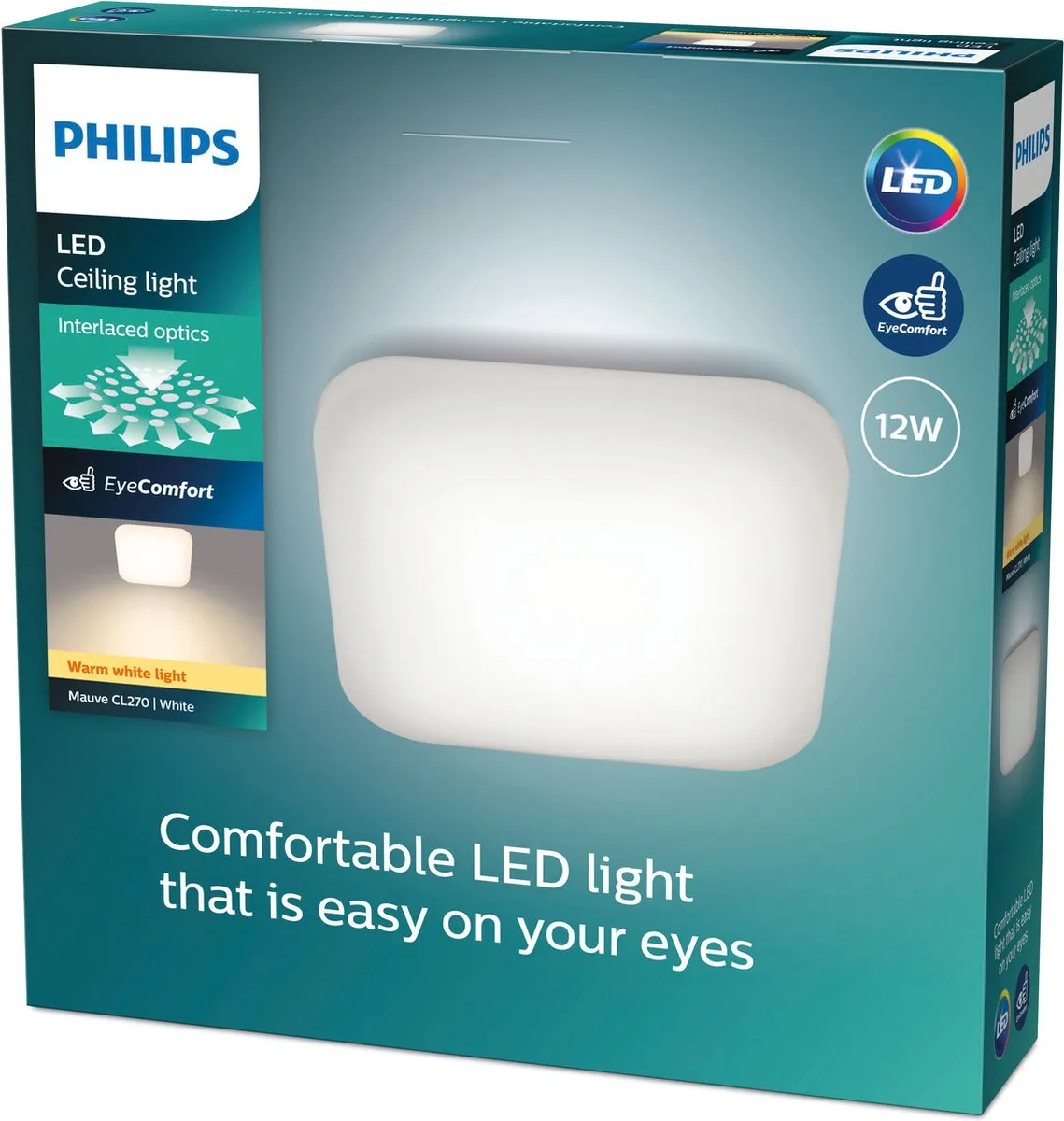 Philips Mauve Plafondlamp 2700K 12W