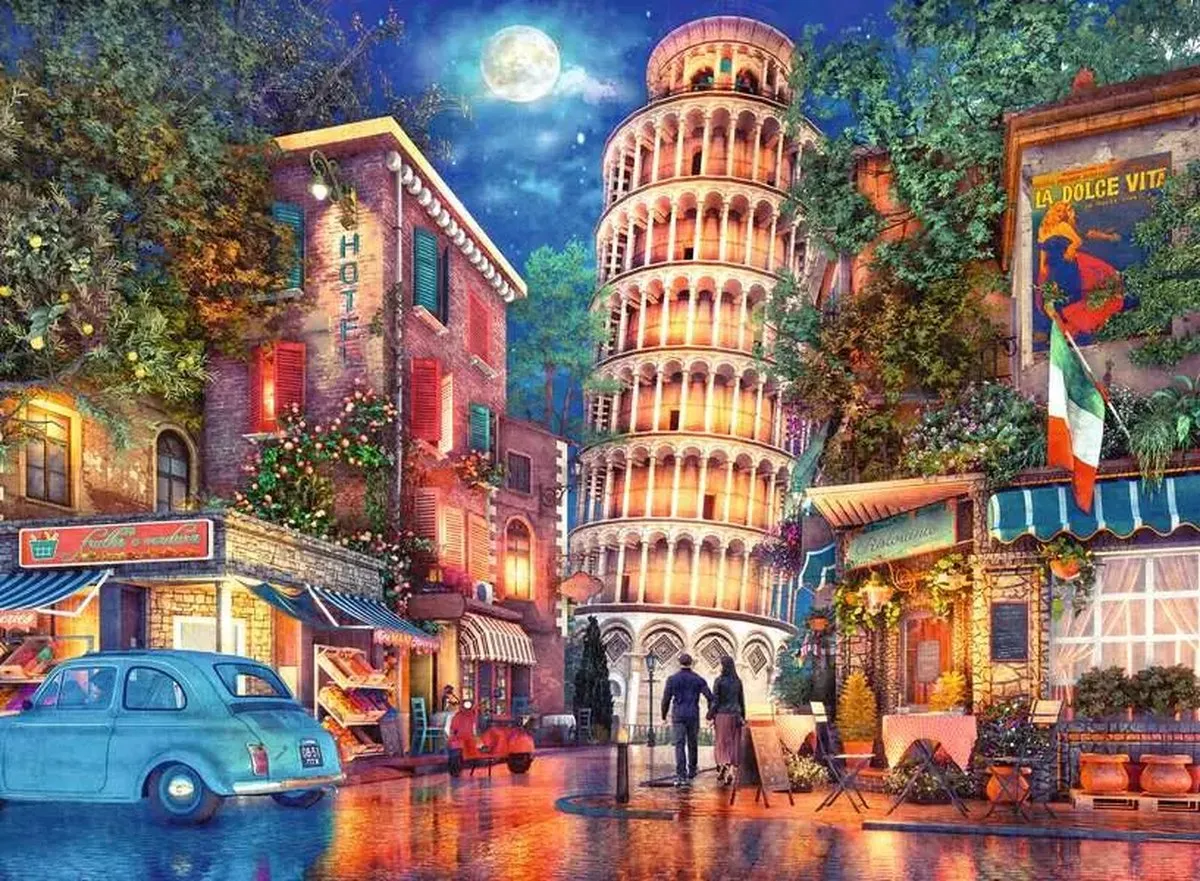 Ravensburger Pisa Legpuzzel 500 Stuks - Multicolor