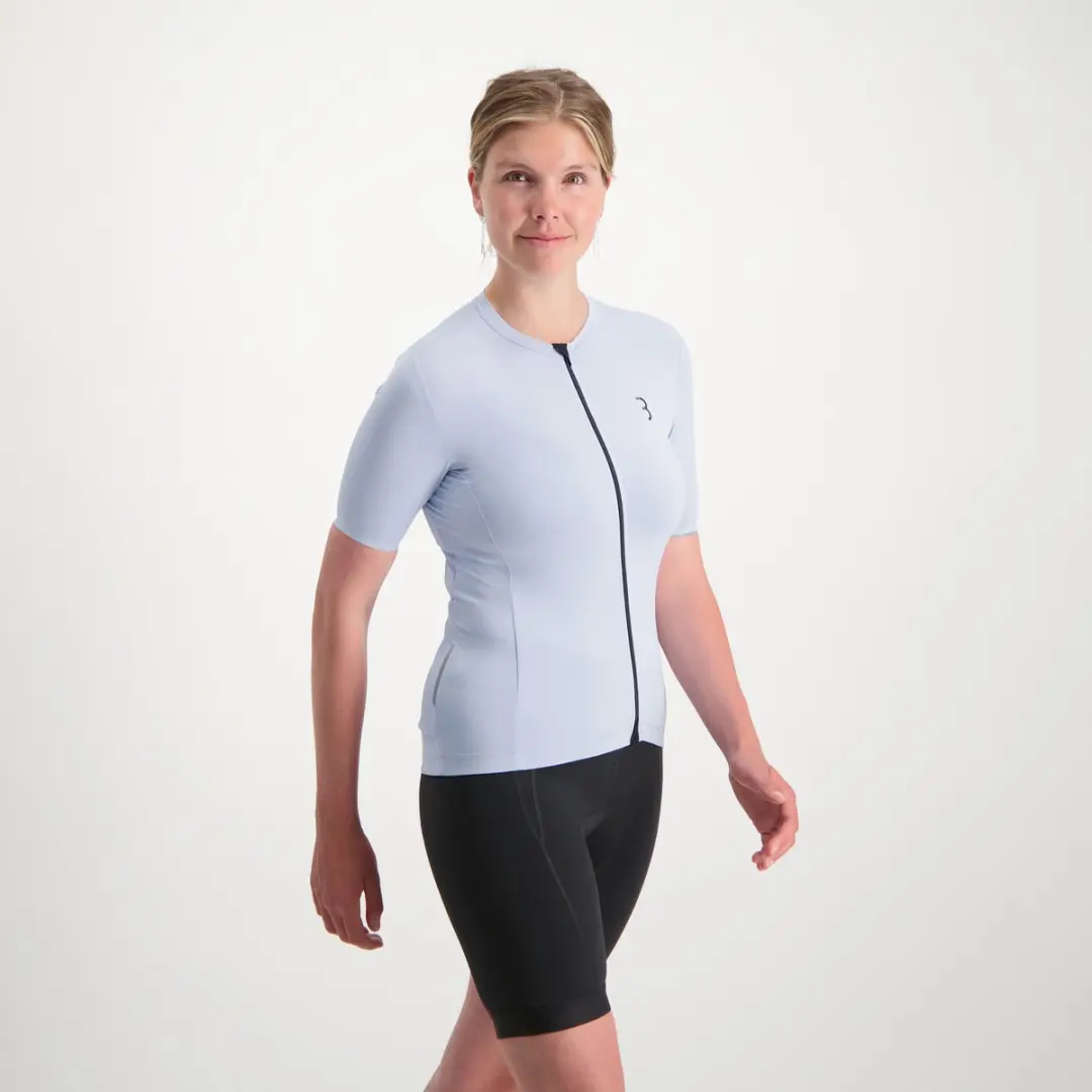 BBB DonnaEssence Fietsshirt Dames - Korte mouw - 3 zakken - Pastel Blauw