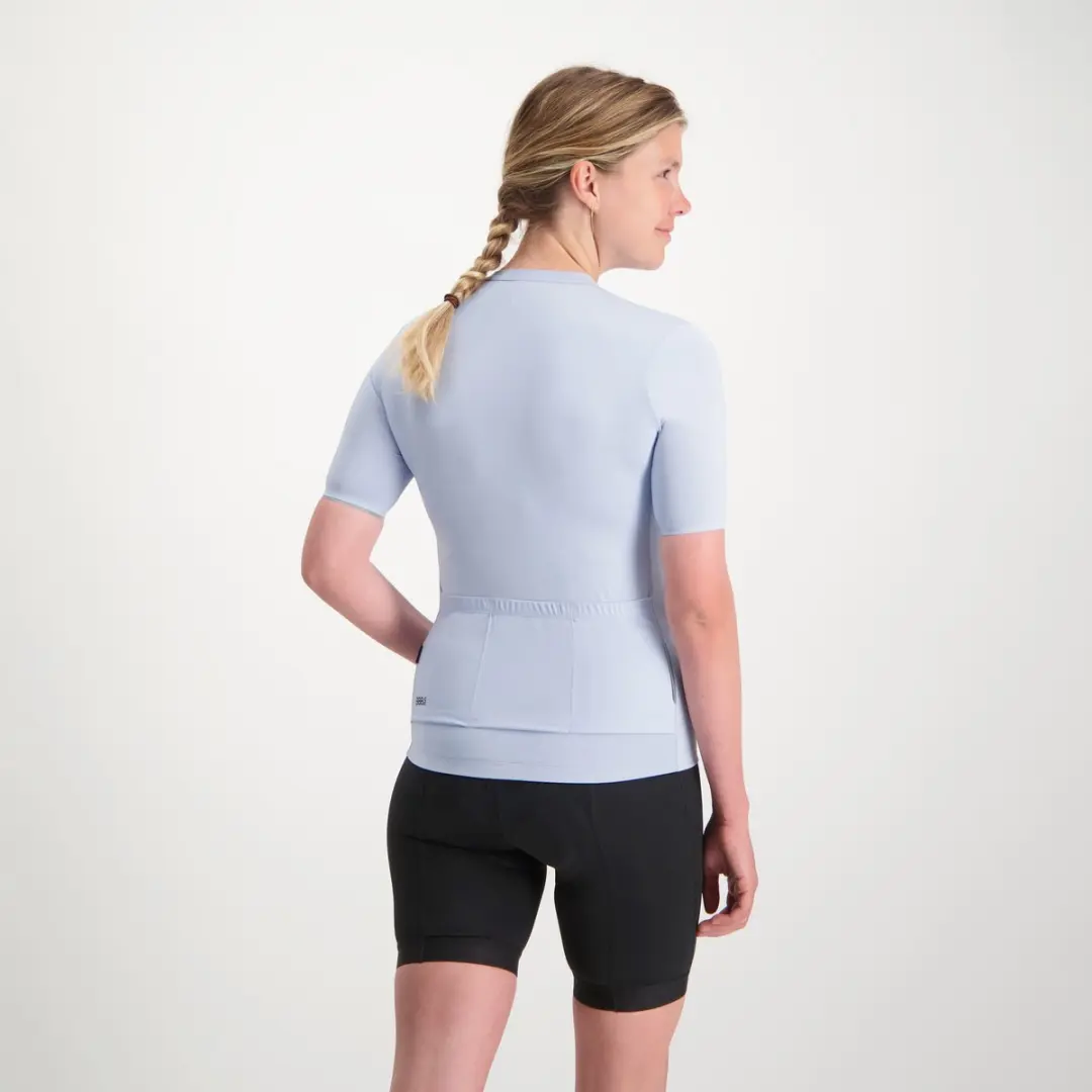 BBB DonnaEssence Fietsshirt Dames - Korte mouw - 3 zakken - Pastel Blauw
