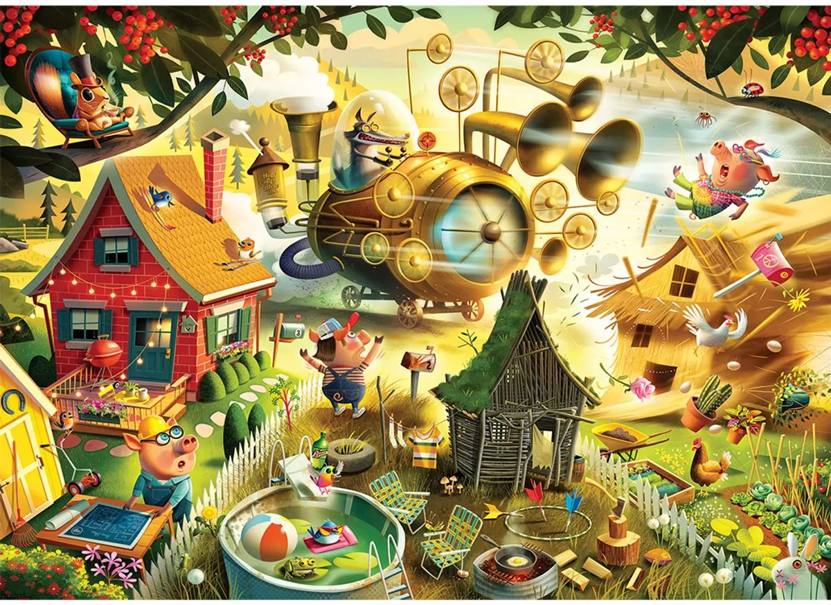 Ravensburger Pas Op Kleine Biggetjes Puzzel 1000 Stuks - Veelkleurig