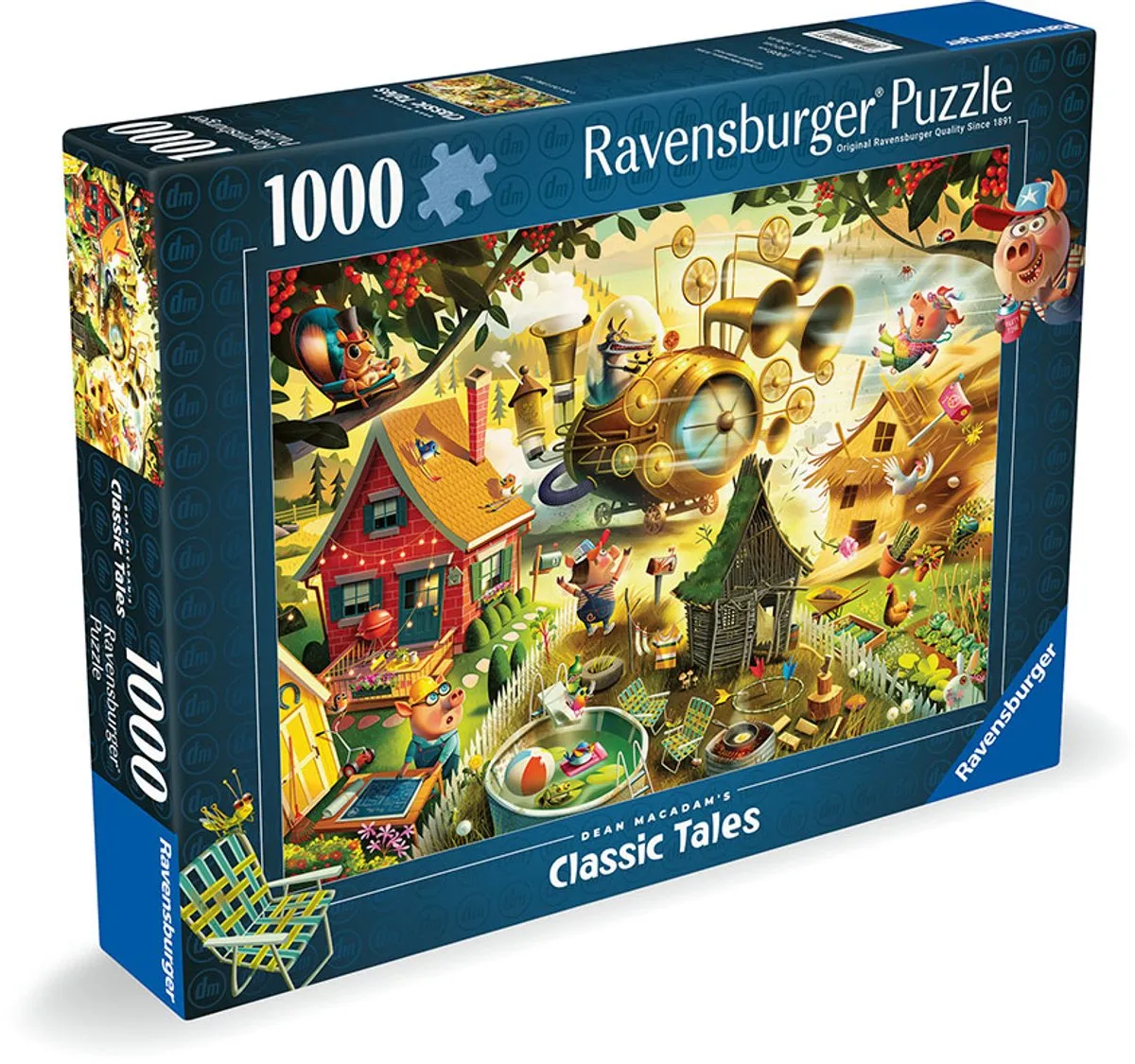 Ravensburger Pas Op Kleine Biggetjes Puzzel 1000 Stuks - Veelkleurig