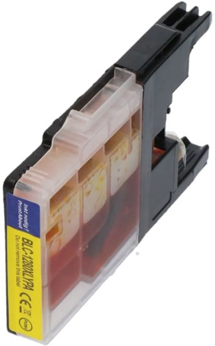 PrintAbout LC-1280XLY Inktcartridge Geel - 2250 pagina's