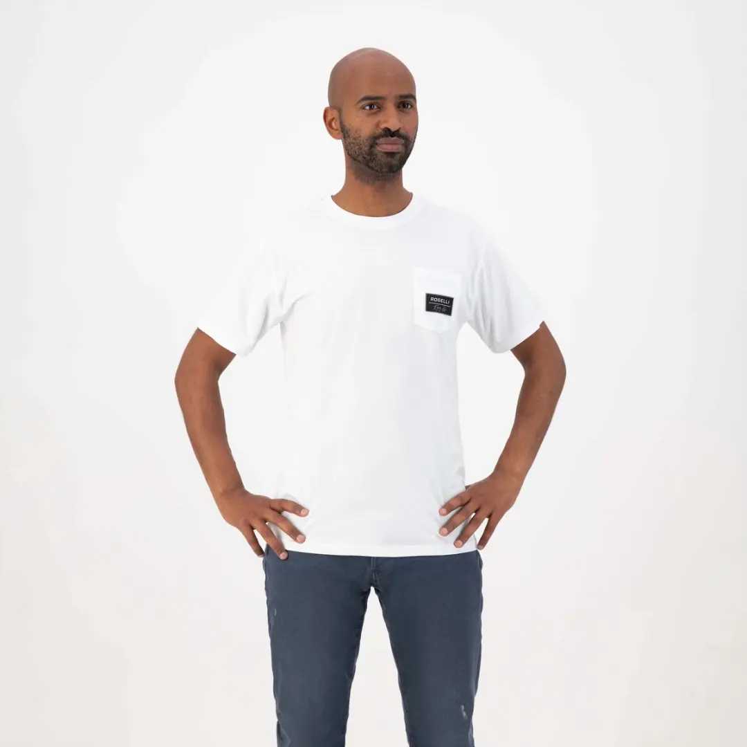 Rogelli Pocket Heren Sportshirt Wit - XXL - afbeelding 2 van 6