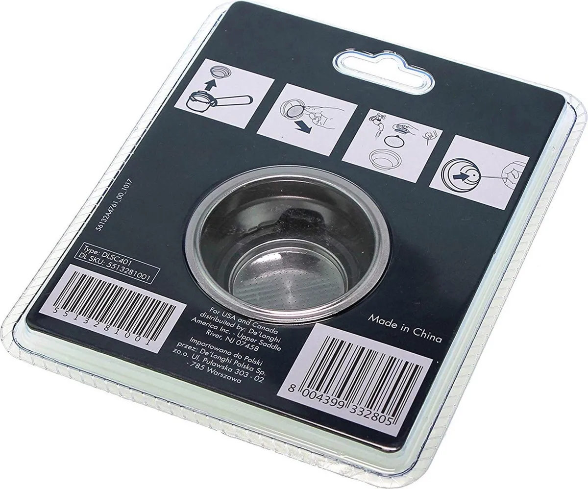 De'Longhi DLSC401 Filter - 2-Kops Easy Clean - Zilver
