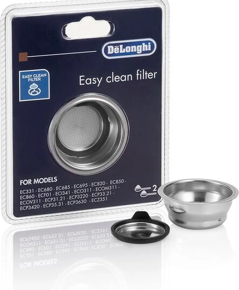De'Longhi DLSC401 Filter - 2-Kops Easy Clean - Zilver
