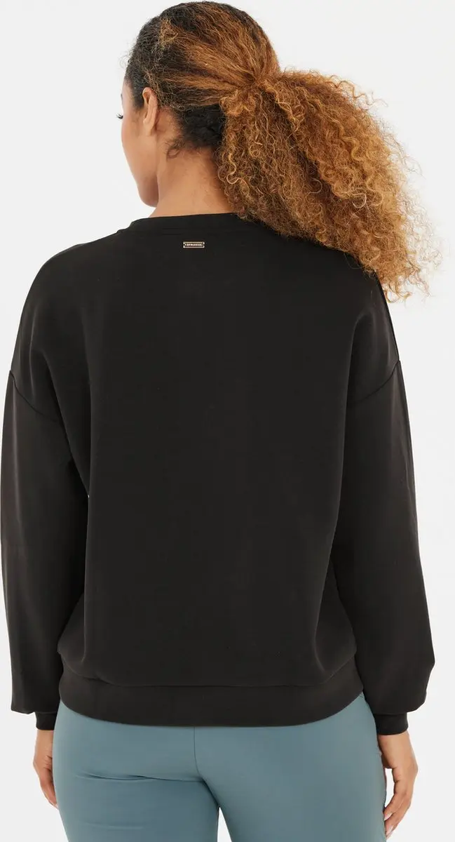 Athlecia Dames Jillnana W Crew Neck Sweatshirt - Zwart - afbeelding 2 van 6