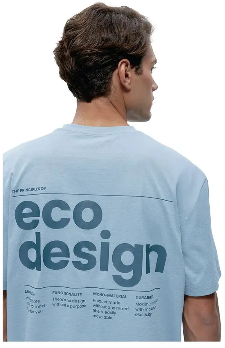 Born Living Yoga Venetta T-shirt - L - Light Indigo - afbeelding 3 van 4
