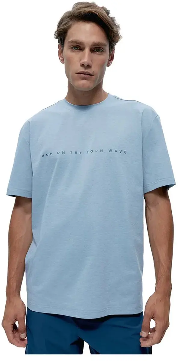 Born Living Yoga Venetta T-shirt Met Korte Mouwen Blauw L Man