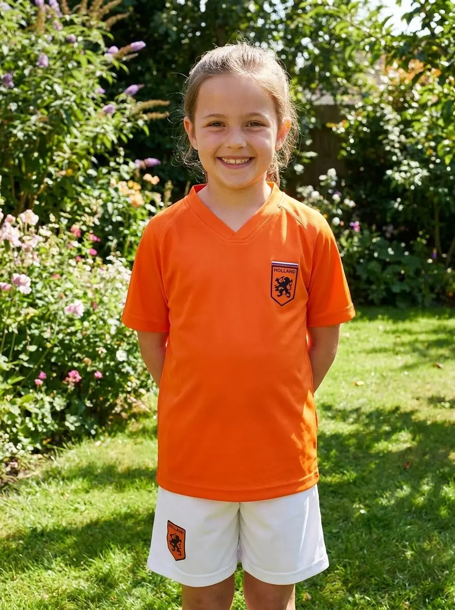 Avento Voetbalset WK Nederlands Elftal Junior 116 - Oranje/Wit