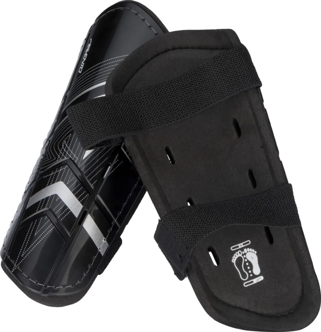 Avento Scheenbeschermers Double Strap - Maat L - Zwart