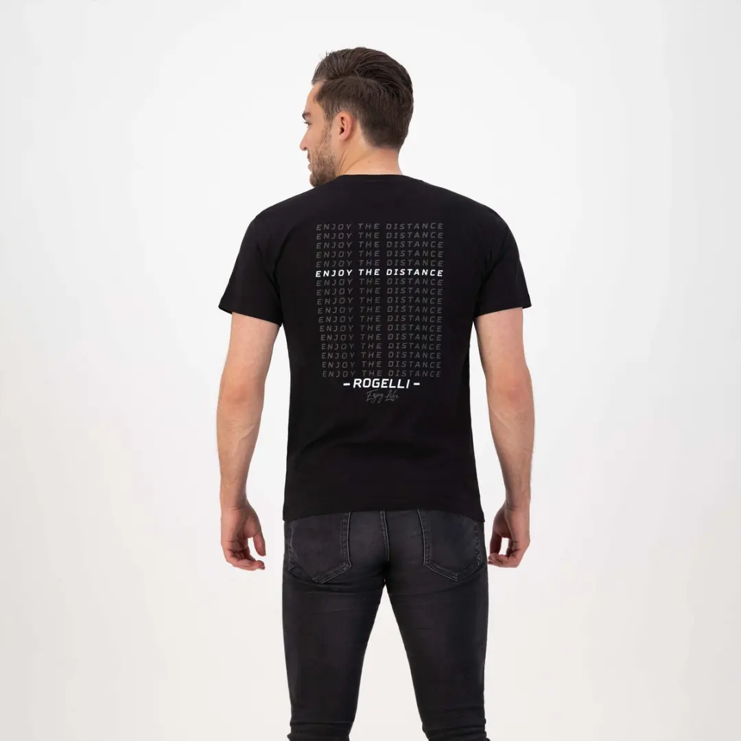 Rogelli Pocket Heren Sportshirt - Korte mouw - L - Zwart - afbeelding 2 van 6