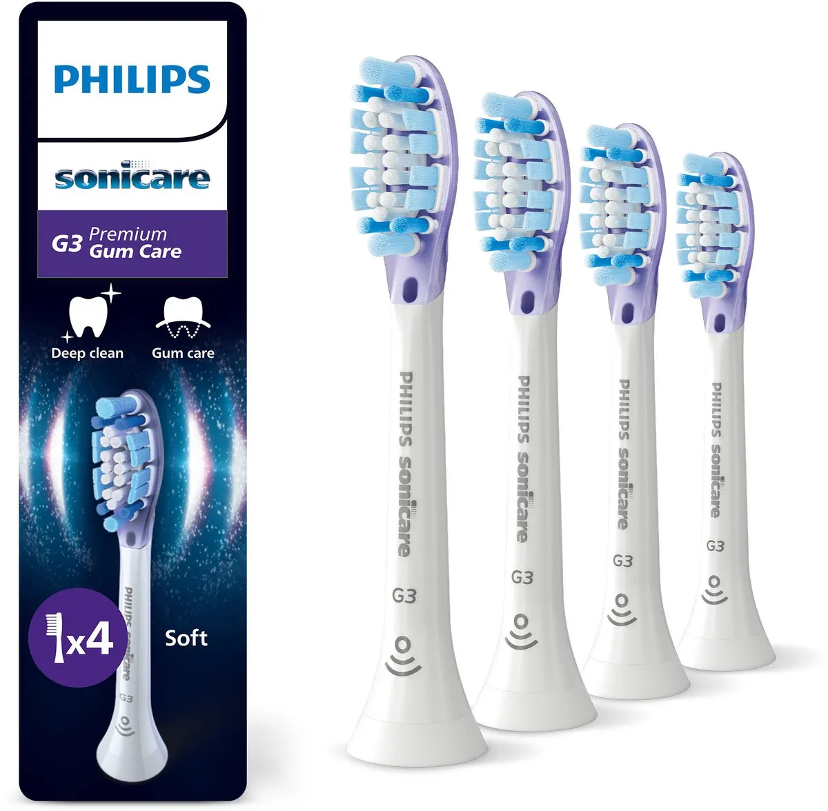 Philips Sonicare Premium GumCare G3 HX9054/87 Opzetborstels - 4 Stuks