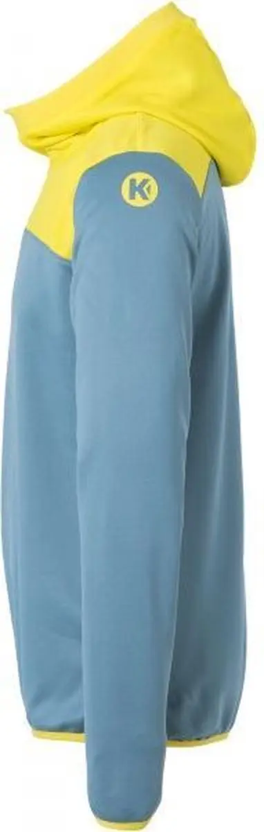 Kempa Emotion 2.0 Hoody - Rits 1-4 - Dove Blauw-Limoen Geel M