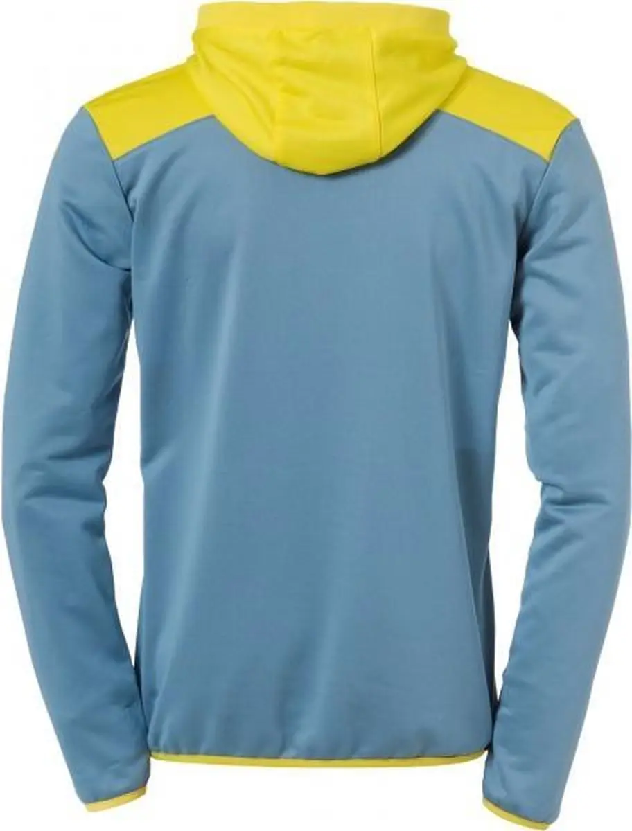 Kempa Emotion 2.0 Hoody - Rits 1-4 - Dove Blauw-Limoen Geel M
