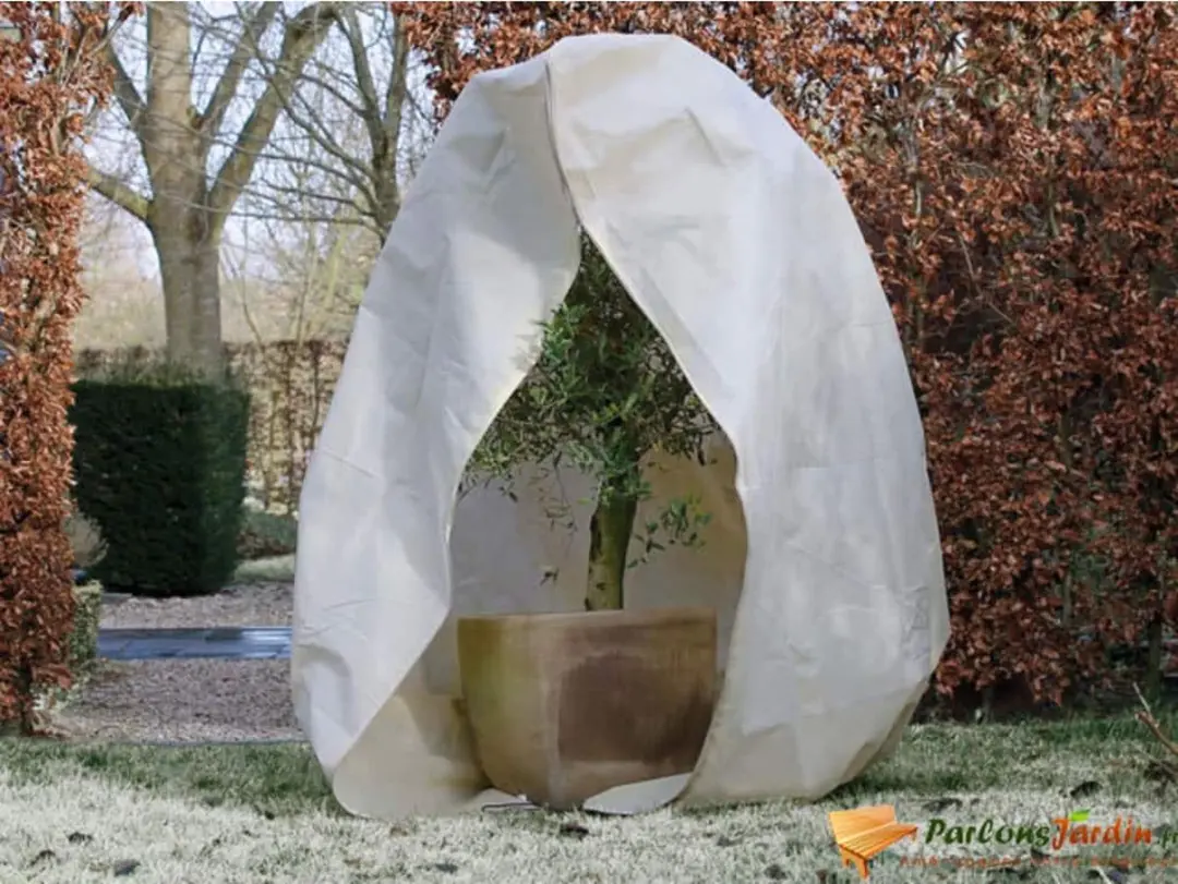 Nature Winterhoes 250xØ200cm - Beige - afbeelding 4 van 6