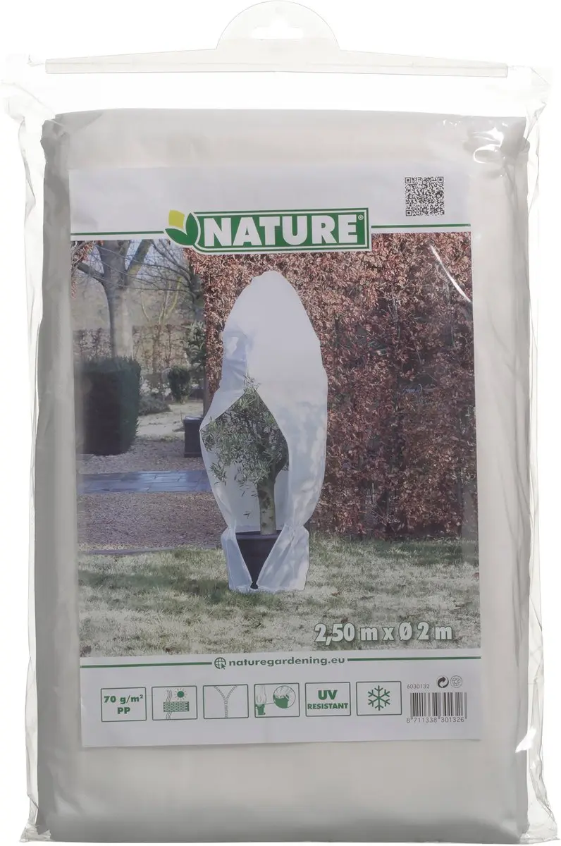 Nature Winterhoes 250xØ200cm - Wit - afbeelding 4 van 6