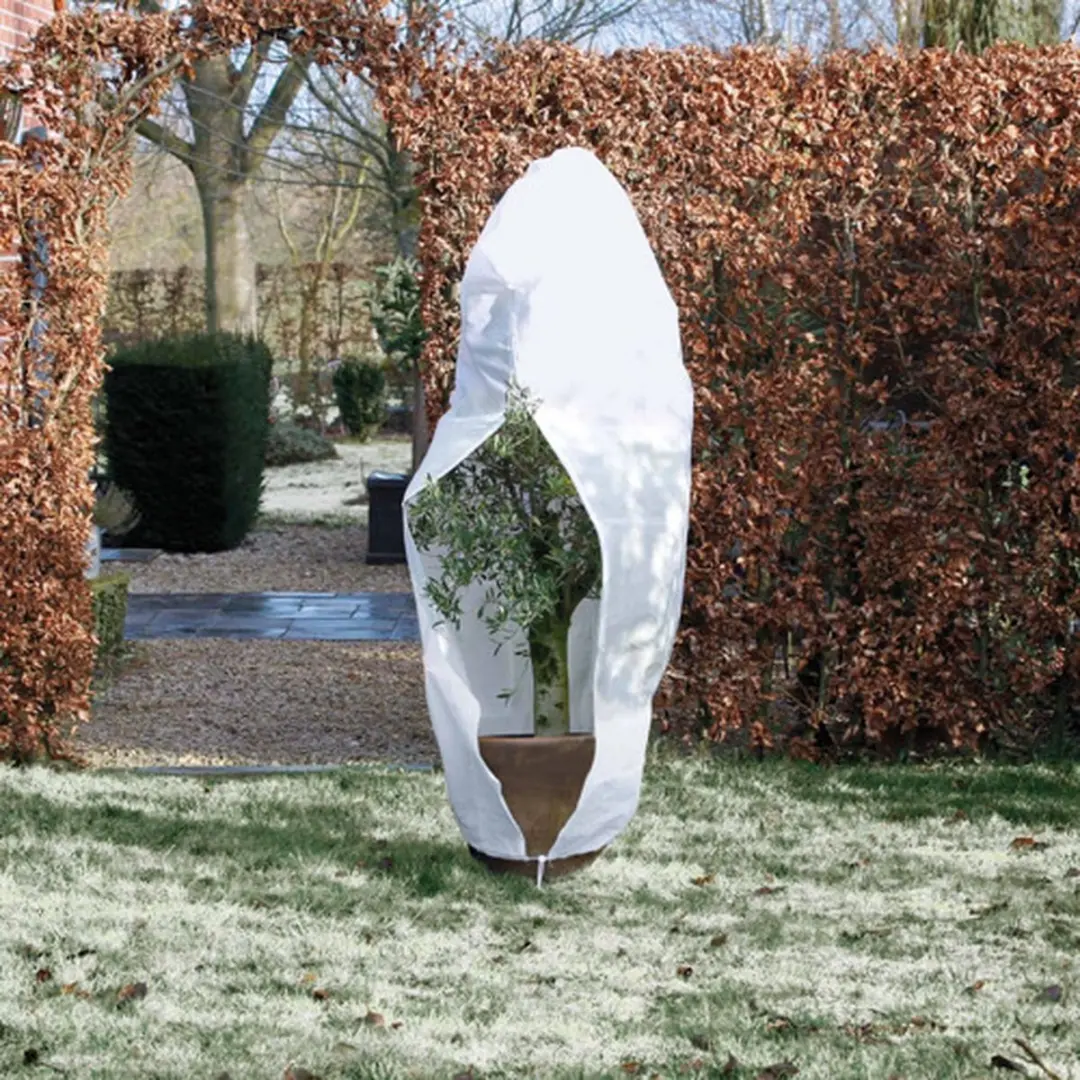Nature Winterhoes 200xØ150cm - Wit - afbeelding 6 van 6