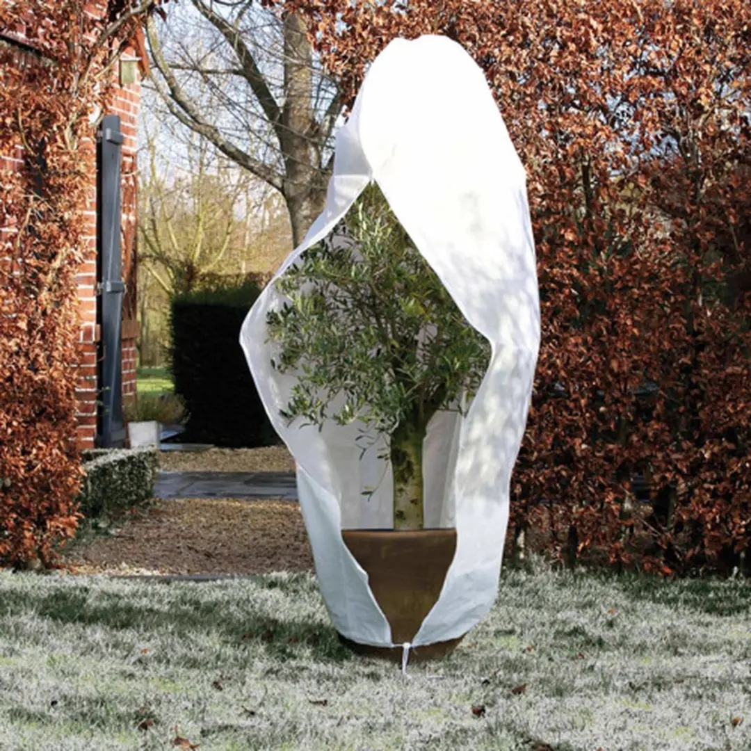 Nature Winterhoes 200xØ150cm - Wit - afbeelding 5 van 6