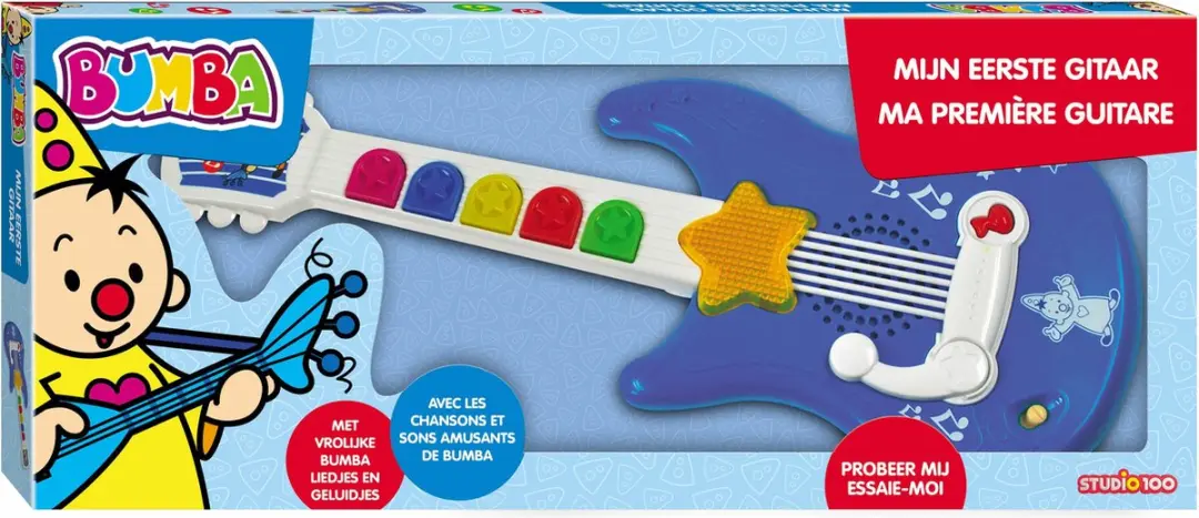 Clementoni Bumba Mijn Eerste Gitaar - Blauw/Wit - afbeelding 2 van 6