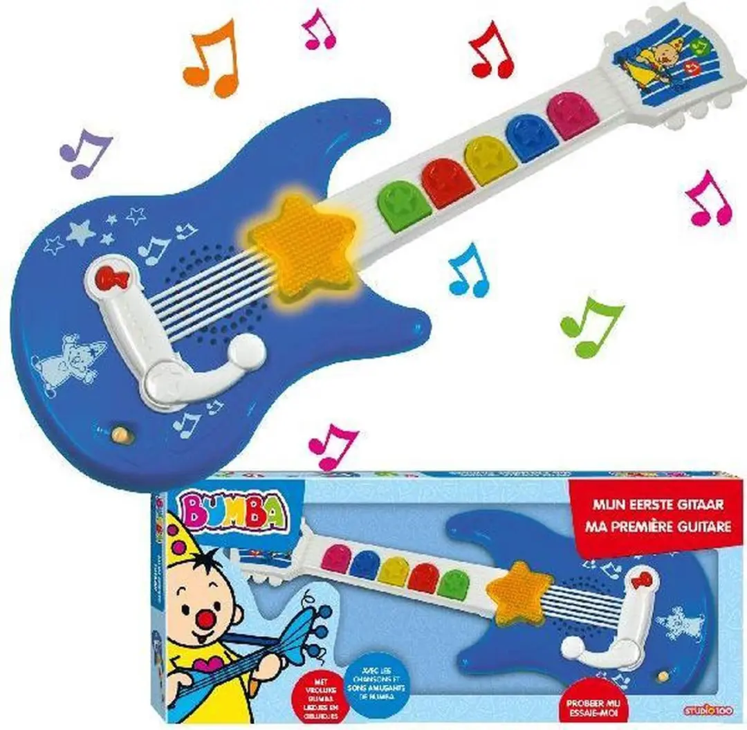 Clementoni Bumba Mijn Eerste Gitaar - Blauw/Wit - afbeelding 6 van 6