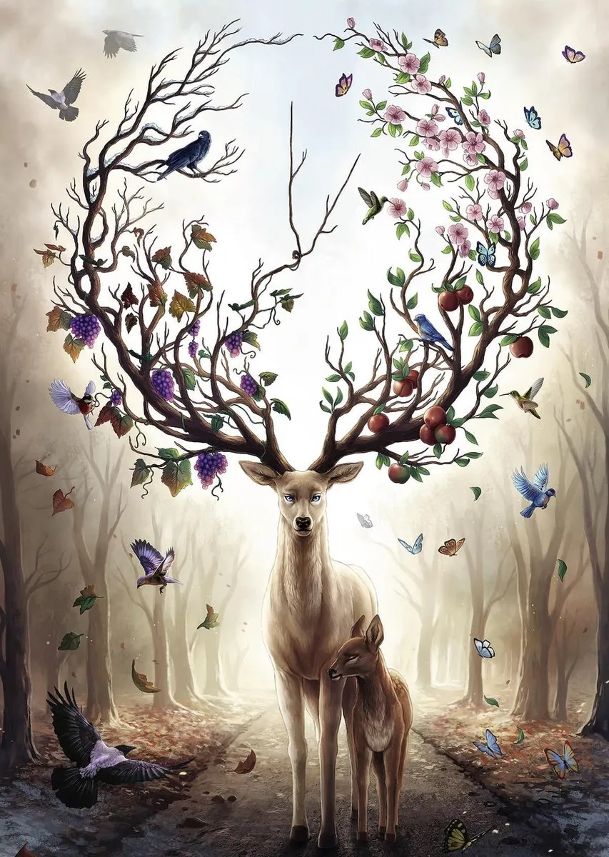 Ravensburger Fantasydeer Legpuzzel 1000 Stuks - Multicolor