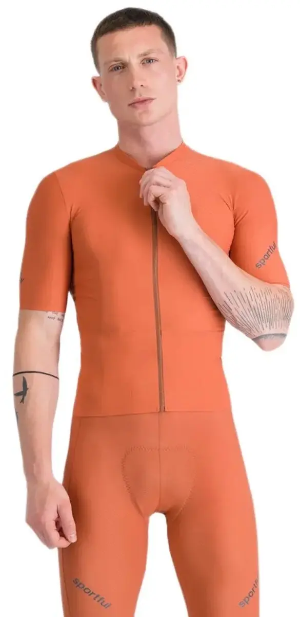 Sportful Hyperepic Korte Mouw Wielertrui Oranje M Man