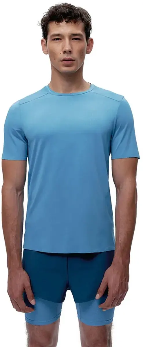 Born Living Yoga Tadjura T-shirt Met Korte Mouwen Blauw S Man