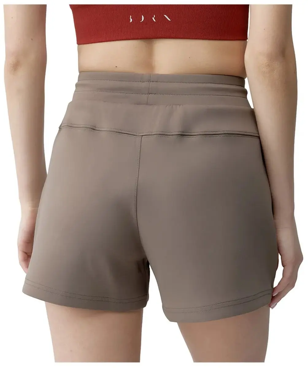 Born Living Yoga Lionel Korte Broek - S Taupe - afbeelding 2 van 4