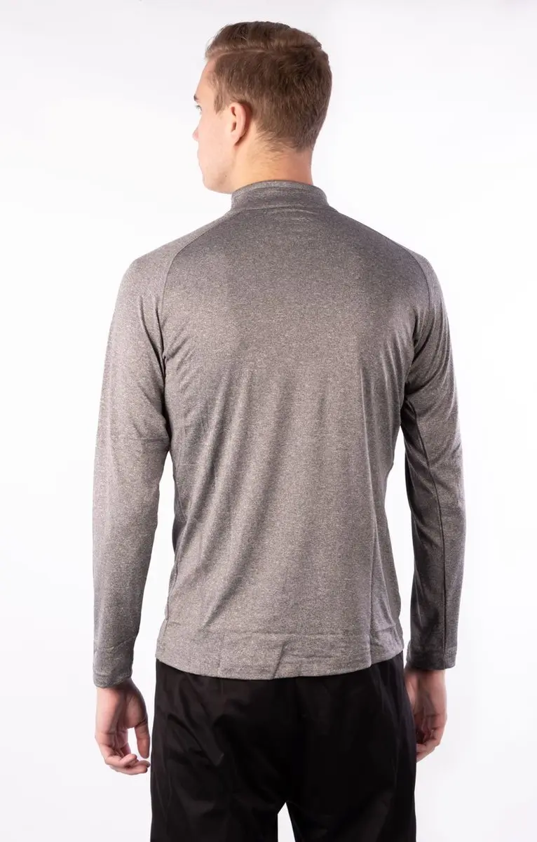 Avento Sportshirt Lange Mouw - Antraciet/Zilver - XL